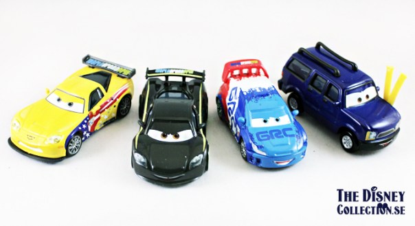cars-RACE DAY FAN 4 CAR GIFT PACK
