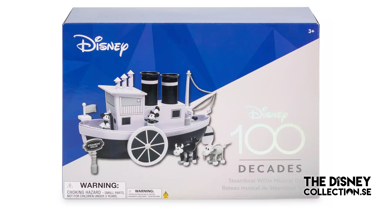 Mickey and Minnie Mouse Steamboat Willie Musical Boat - Disney100-2