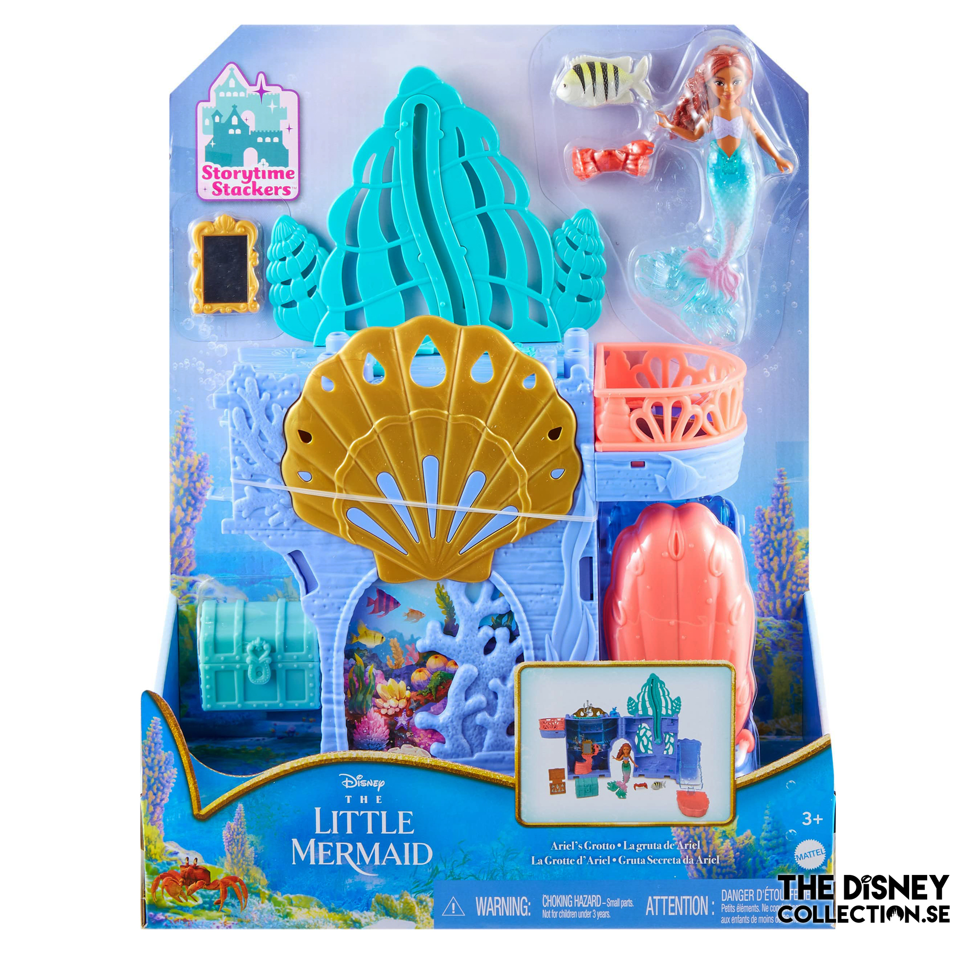 Mattel Disney the Little Mermaid Storytime Stackers Ariel's Grotto Playset