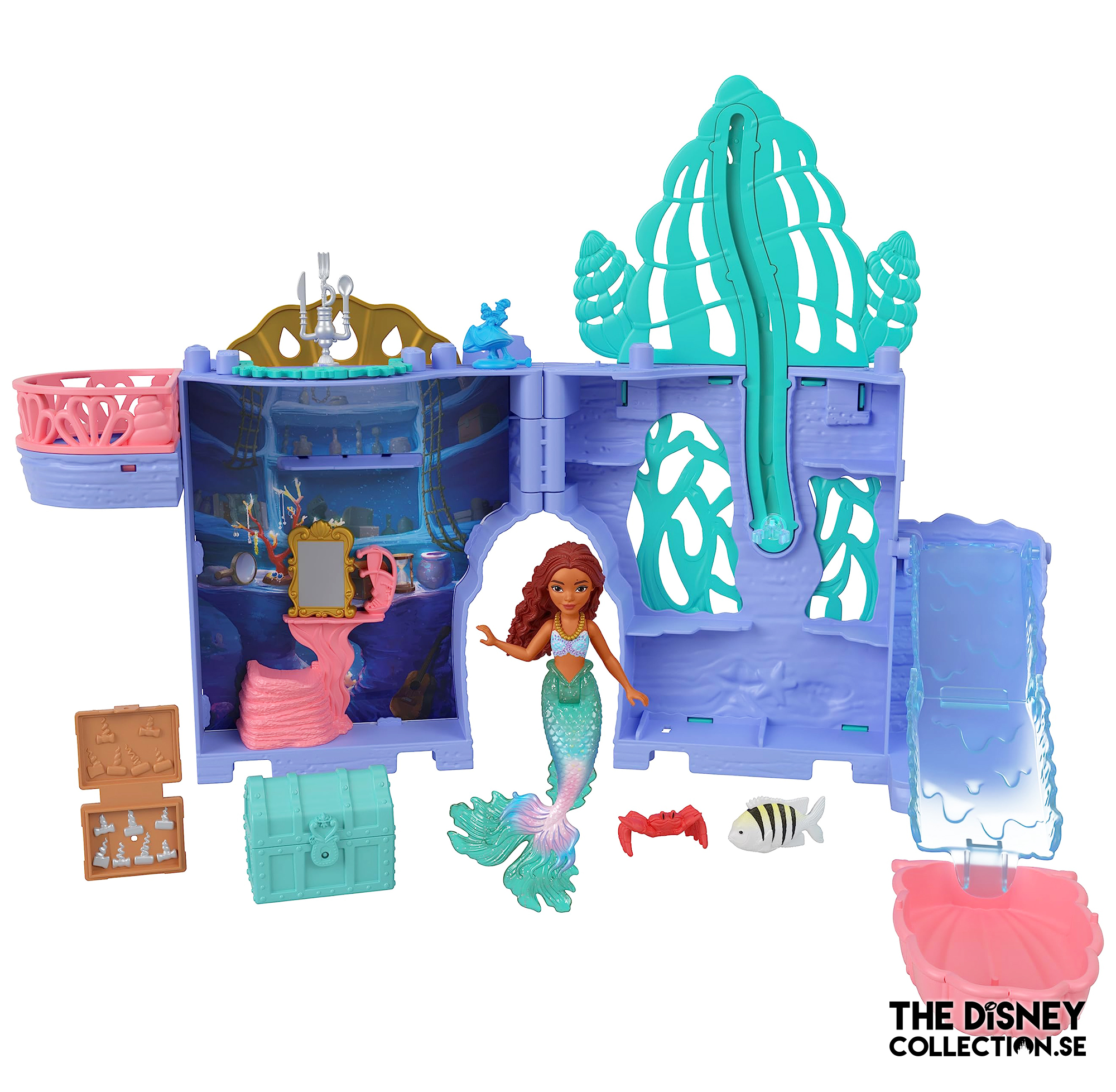 Mattel Disney the Little Mermaid Storytime Stackers Ariel's Grotto Playset2